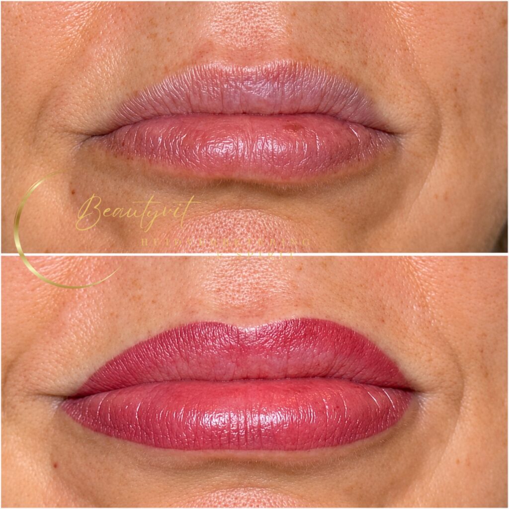 Lipliner met schaduw